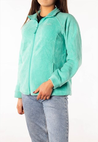 VINTAGE MINT BLUE COLUMBIA FULL ZIP FLEECE