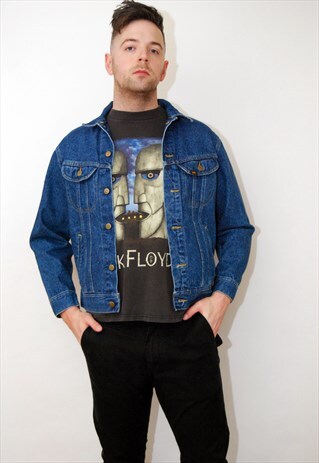 LEE DENIM JACKET (S) VINTAGE 80S JEAN TRUCKER ROCKABILLY