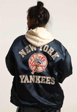 VINTAGE STARTER NEW YORK YANKEES COACH JACKET