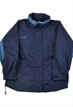 Vintage Columbia Ski Jacket Waterproof Navy Ladies Large