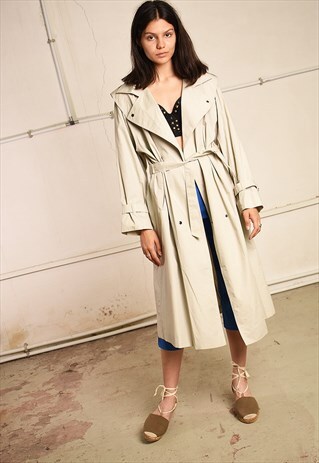 90'S RETRO MINIMALIST PARIS CHIC MIDSEASON COAT MAC