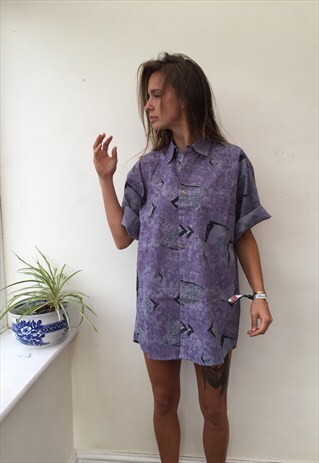 CRAZY PATTERN OVERSIZED RETRO VINTAGE UNISEX FESTIVAL SHIRT