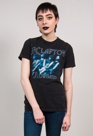 ERIC CLAPTON CREW NECK ROCK BAND T-SHIRT
