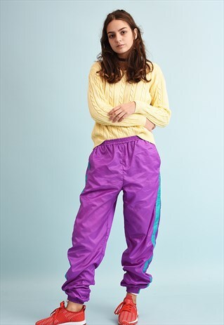 80'S RETRO ATHLEISURE SPORTS TRACKSUIT BOTTOMS