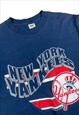 Vintage 80s 1989 MLB New York Yankees Navy blue T-shirt 