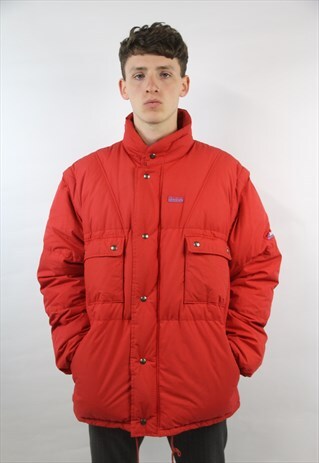 VINTAGE DIADORA 90'S RED PADDED SPORTS JACKET