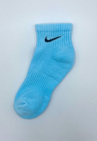 COLOUR BLOCK NIKE SOCK - BLUEBELL