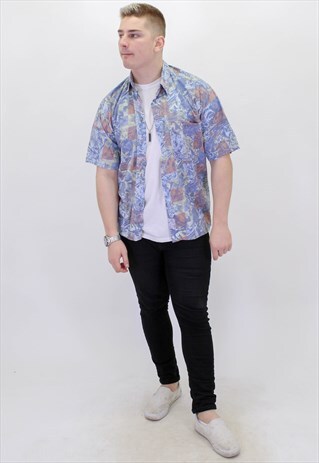 VINTAGE PATTERN FESTIVAL SHIRT