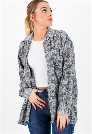 VINTAGE PATTERNED SHIRT S518