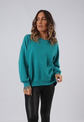 SWEATSHIRT JUMPER OVERSIZED PLAIN LEE UK 16 (W5H)