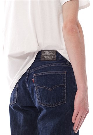 Vintage LEVIS Jeans Denim Pants 80s Blue / Orange Tab
