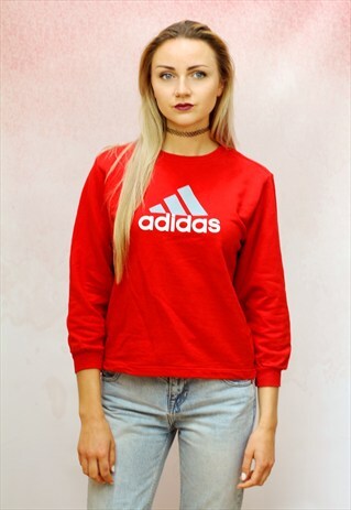 1980S VINTAGE RED RETRO STYLE SWEATER
