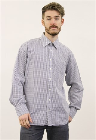 VINTAGE BLUE CHECKED TOMMY HILFIGER SHIRT