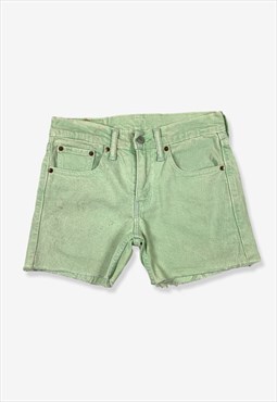 Vintage Levi's 511 Denim Shorts Mint Green W28