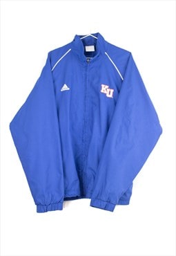 Vintage Adidas KU Track Jacket in Blue L