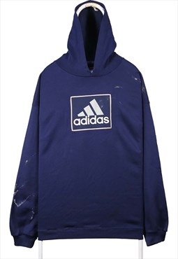 Vintage 90's Adidas Hoodie Printed Pullover Spellout Logo