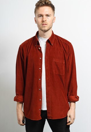 VINTAGE CORDUROY SHIRT RED