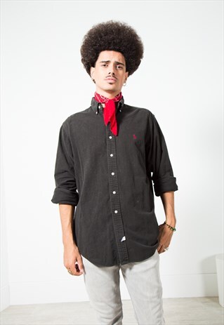 VINTAGE WINTER POLO RALPH LAUREN SHIRT / S4888