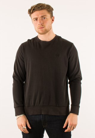 VINTAGE BLACK HUGO BOSS CREWNECK SWEATSHIRT