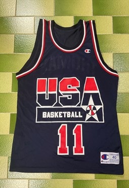 Vintage 90s NBA USA Olympics Dream Team Isaiah Thomas Jersey