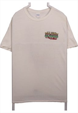 Vintage 90's Gildan T Shirt Back Print Short Sleeve