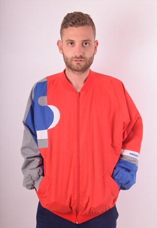 VINTAGE ADIDAS JACKET 80'S MADE IN W-GERMANY SIZE XL (634)