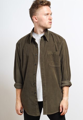 VINTAGE CORDUROY SHIRT BROWN