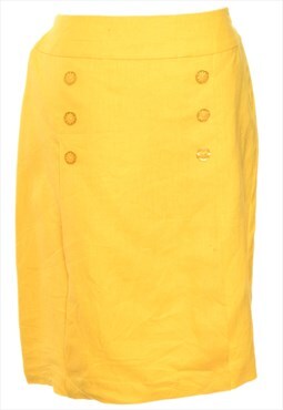 Yellow J.G.Hook Maxi Skirt - M