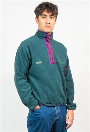 COLUMBIA GREEN QUARTER FASTEN FLEECE