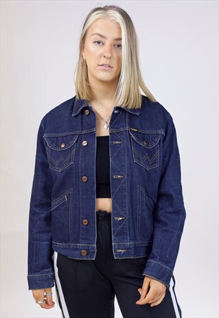 VINTAGE 90'S WRANGLER DARK DENIM JACKET
