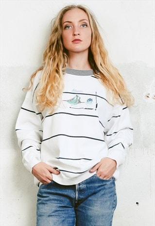VINTAGE 80S STRIPED NAUTICAL JUMPER