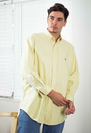 VINTAGE POLO RALPH LAUREN SHIRT LOGO 90S X 12.6