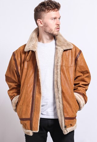 VINTAGE LEATHER AVIATOR JACKET