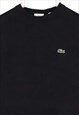 VINTAGE 90'S LACOSTE JUMPER / SWEATER KNITTED CREWNECK BLACK