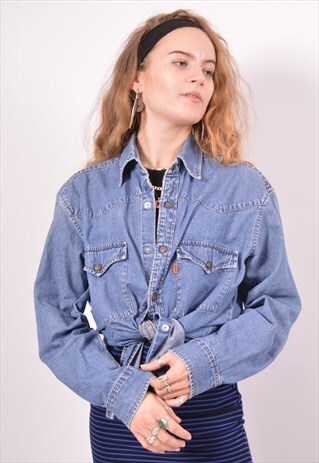 VINTAGE LEVI'S DENIM SHIRT OVERSIZED BLUE