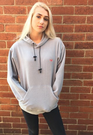 VINTAGE LEVI'S HOODY HOODIE FLEECE JUMPER
