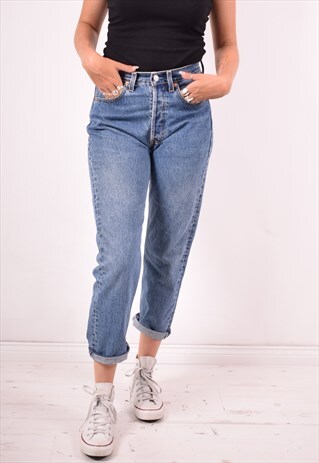 LEVI'S 510 WOMENS VINTAGE JEANS W29 L28 BLUE 90S
