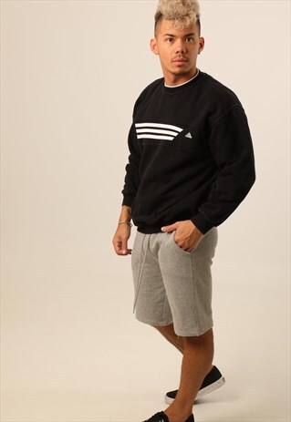 VINTAGE ADIDAS EMBROIDERED LOGO SWEATSHIRT
