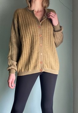 Vintage Rib Knitted Cardigan