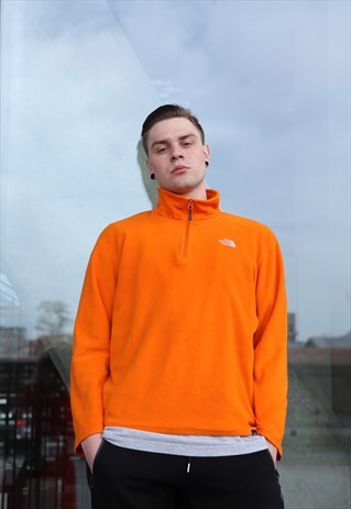 VINTAGE 90'S THE NORTH FACE ZIP 1/4 FLEECE SWEATSHIRT