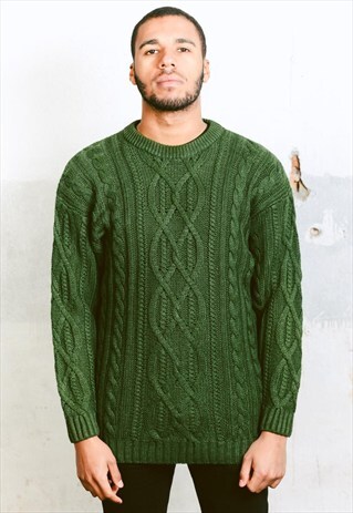 VINTAGE 90S CABLE KNIT JUMPER