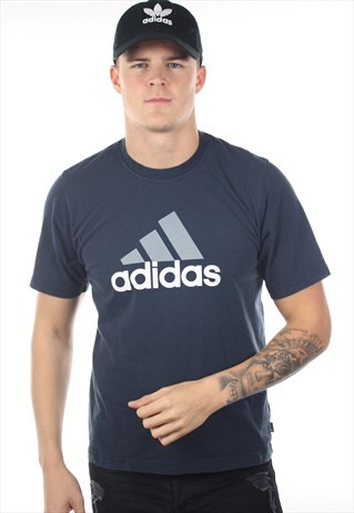 VINTAGE ADIDAS BIG LOGO T SHIRT TEE