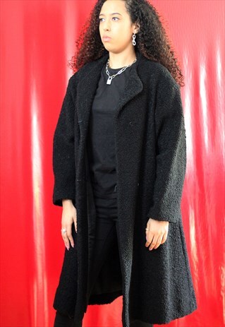 HARRODS BLACK WINTER COAT