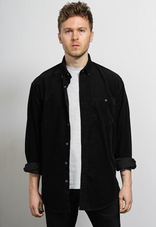VINTAGE CORDUROY SHIRT BLACK