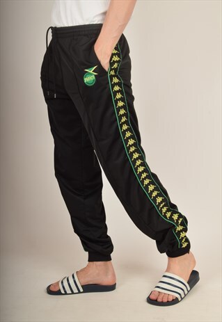 VINTAGE KAPPA TROUSERS JAMAICA FOOTBALL SIZE XL (3057)