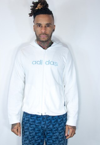 VINTAGE ADIDAS HOODIE WHITE