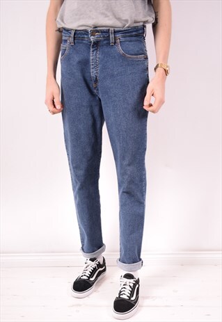 LEE MENS VINTAGE JEANS W33 L31 BLUE 90S