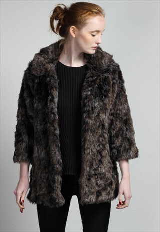 VINTAGE FAUX FUR JACKET