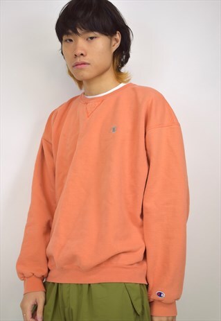VINTAGE 90S CHAMPION ORANGE SWEATSHIRT