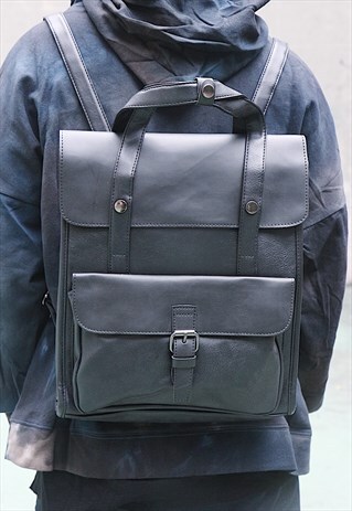 SHALEX FOLDOVER BACKPACK - BLACK
